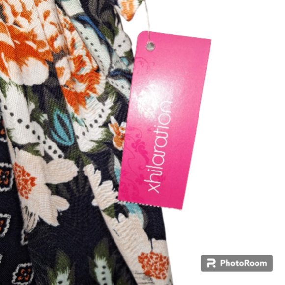 Xhilaration Floral Mini Cold Shoulder Dress Size XL - Picture 8 of 10